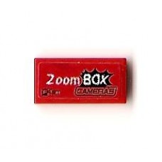 Part 3069bpb167 Red Tile 1 x 2 with 'Zoom BOX CAMERAS FAST' Pattern (Sticker) - Set 8198 